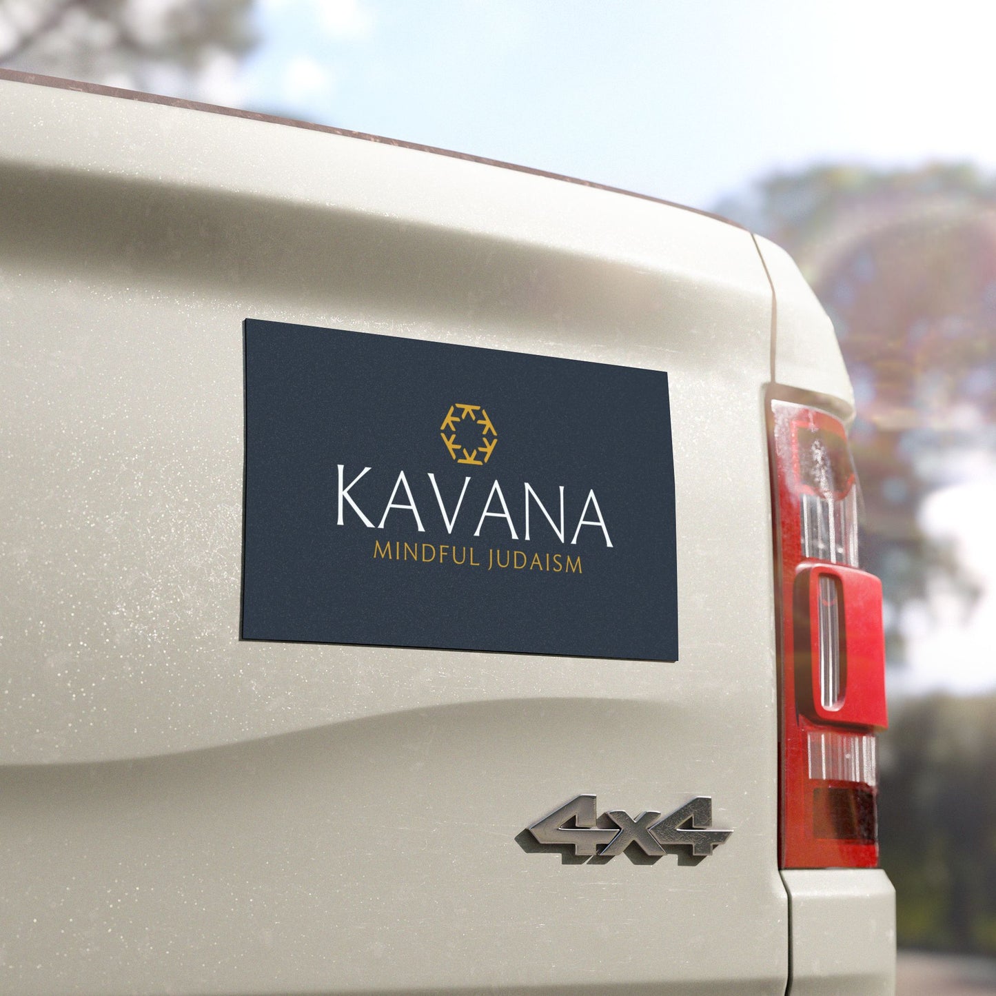 Kavana - Mindful Judaism Car Magnet - Spiritual Vehicle Decor